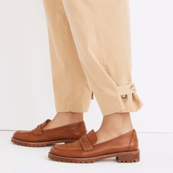 Madewell Pleated Pull-On Balloon Pants Desert Dune Size 12 - Picture 3 of 15